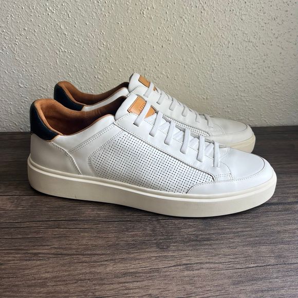 Allen Edmonds Other - Allen Edmonds Oliver Slip-On Stretch Lace Sneakers White Mens Size 14 D